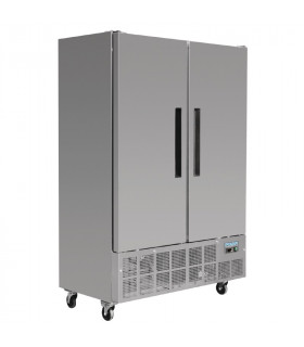 Armoire négative 960 Litres 2 portes inox extérieur - Dimensions ext. 1340 x 710 x 2000(H) mm - GD880 POLAR