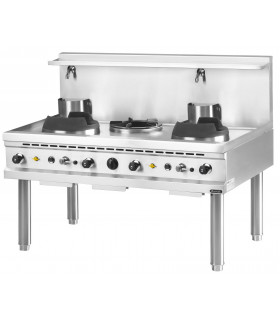 Wok 3 brûleurs gaz sur piétement NGWR 16-90 Nayati