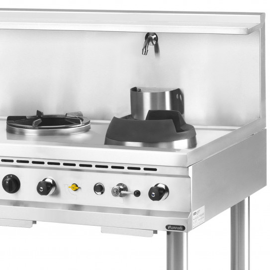Wok 3 brûleurs gaz sur piétement NGWR 16-90 Nayati