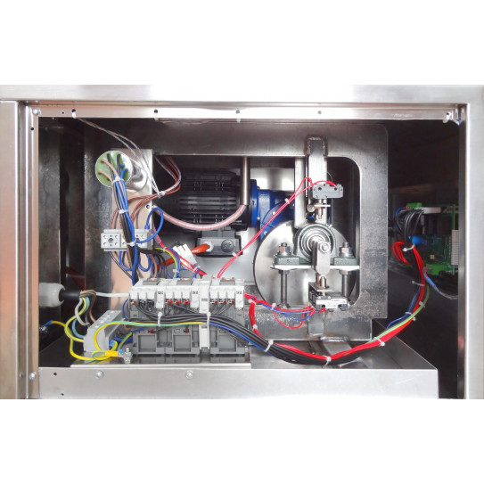 Détail mécanisme electronique PZF Pizzaform™ presse pizza CUPPONE