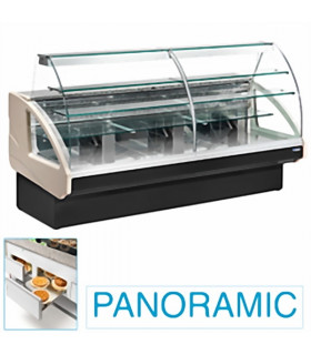 Comptoir vitrine réfrigérée 2900x980xH1237mm 4 niveaux - UT29/A4 DIAMOND