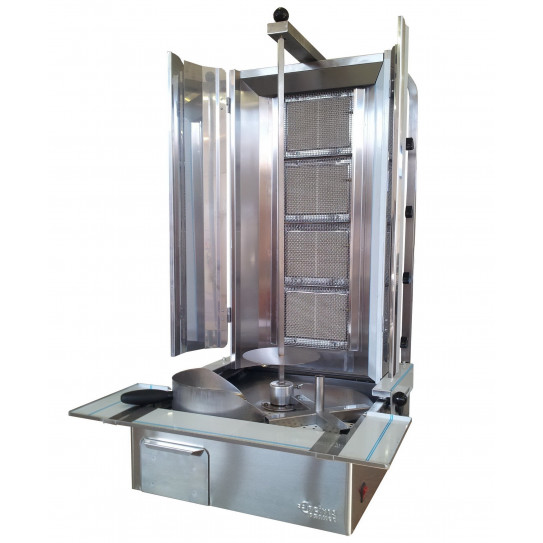 Machine Döner Kebab grill gaz ERC1 ERCIYES 4 brûleurs Machine Döner Kebab grill gaz ERC1 ERCIYES 4 brûleurs