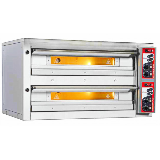 Four pizza électrique 2x6 pizzas Ø33cm Citizen PW6+6F/MC Zanolli