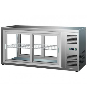 Vitrine pâtisserie, desserts réfrigérée ventilée à poser 150 L froid positif - 7450.0600 Combisteel Vitrine pâtisserie, desserts réfrigérée ventilée à poser 150 L froid positif - 7450.0600 Combisteel