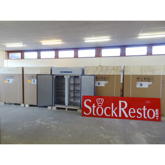 StockResto armoire froide 1410L positive sur roulettes 2 portes inox GN 2/1 - GN1410TN L2G