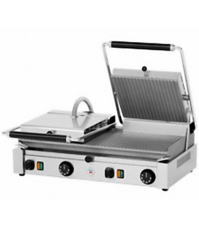 Panini Grilll professionnel double nervuré triphasé 6 kW - PD-2020 R RM GASTRO