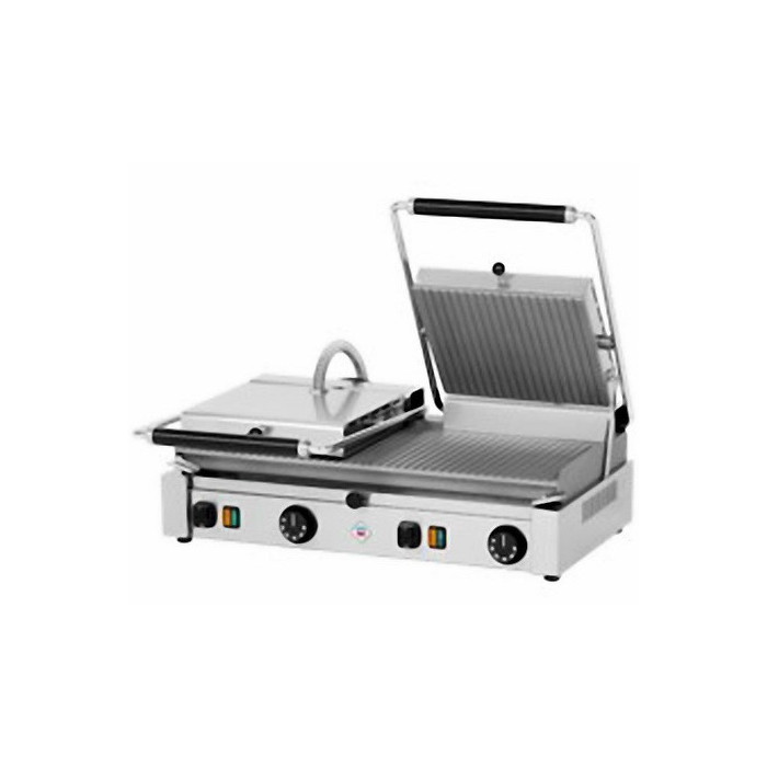 Grill Panini double Premium rainurée CGP2RRPT