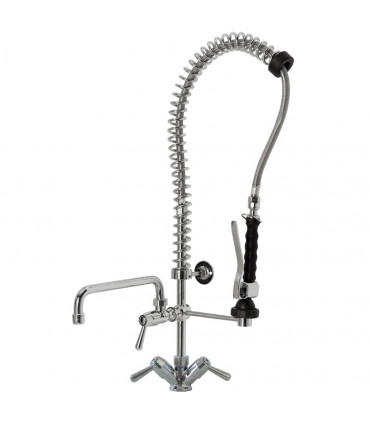 Douchette preflush combiné mélangeur, robinet 1/4 de tour, col de cygne H75-DCC1/4-PM Douchette preflush combiné mélangeur, robinet 1/4 de tour, col de cygne H75-DCC1/4-PM