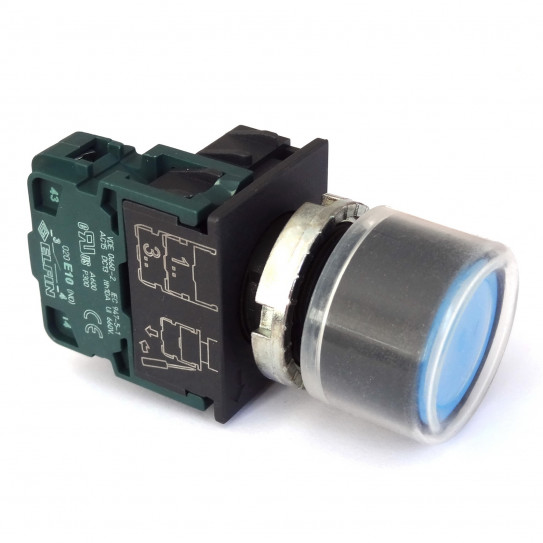 Bouton poussoir bleu pour façonneuse pizza IGF 2300/B40 et 2300/B30 - 2300/B30Z06 et 2300/B40Z06