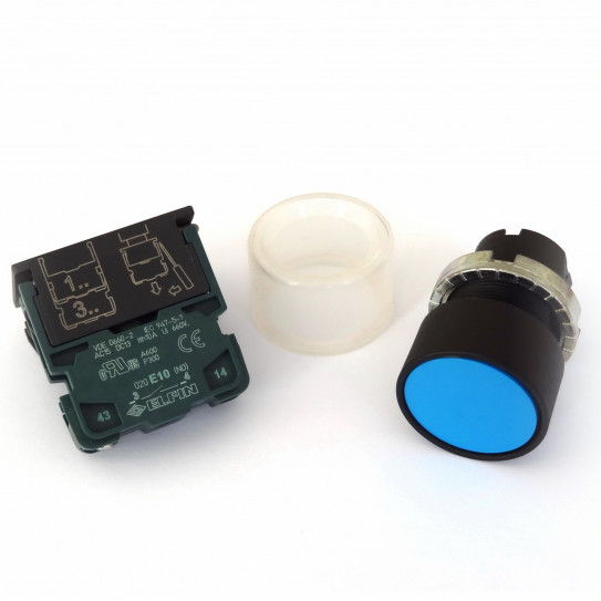 Bouton poussoir bleu pour façonneuse pizza IGF 2300/B40 et 2300/B30 - 2300/B30Z06 et 2300/B40Z06