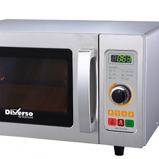 Four micro-ondes inox 25L mécanique 1000W - WR-2510-M Diverso by Diamond