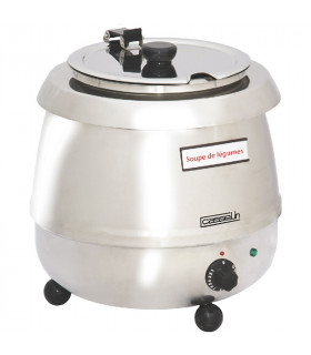 Soupière électrique inox professionnelle 9 litres - CMS3 Casselin