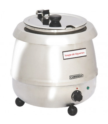 Soupière électrique inox professionnelle 9 litres - CMS3 Casselin Soupière électrique inox professionnelle 9 litres - CMS3 Casselin