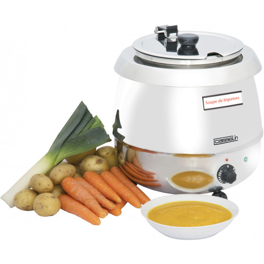 Soupière électrique inox professionnelle 9 litres - CMS3 Casselin