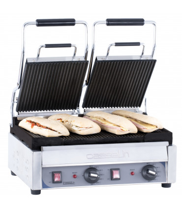Grill Panini double Premium Rainurée/Rainurée mono 230V - 2,9 kW - CGP2RRP Casselin Grill Panini double Premium Rainurée/Rainurée mono 230V - 2,9 kW - CGP2RRP Casselin