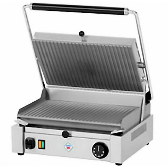 Panini Grill professionnel rainuré monophasé 230V 3kW - PM-2015 R RM GASTRO
