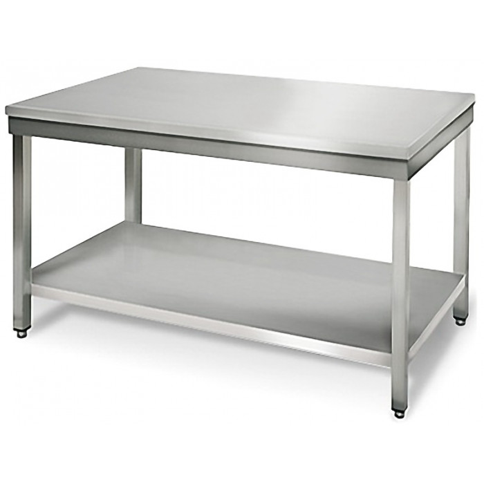 Table inox d'angle soudée Largeur 700mm - Profondeur 700mm DIAMOND -  TL771A/C disponible sur Chr Restauration