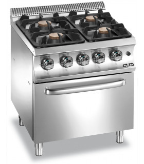 Fourneau gaz MBM 4 feux sur four 34kW série 700 - G4F77XL DOMINA 700
