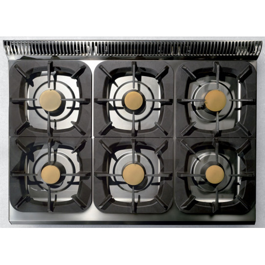 Fourneau gaz 6 brûleurs FLEX BURNER G6FA77XL DOMINA 700 MBM