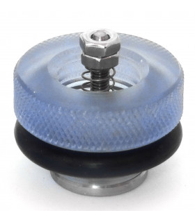 Embase polycarbonate de vis régulateur d'air V2A + joint torique pour Machine Chantilly Mussana 20210020 Hans Kratt