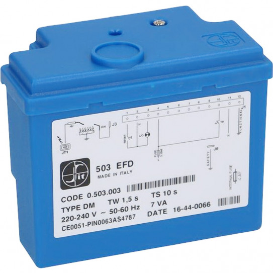 Boitier contrôle d'allumage 503EFD SIT pour four pizza gaz CUPPONE GS4, GS6, GS9 91310280 Boitier contrôle d'allumage 503EFD SIT pour four pizza gaz CUPPONE GS4, GS6, GS9 91310280