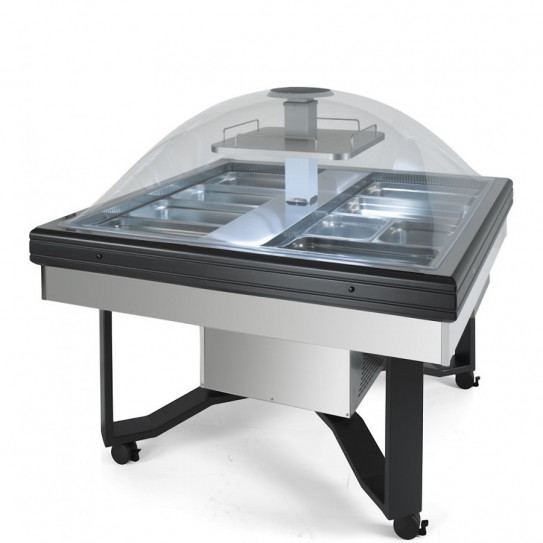 Self buffet froid +3 +10°C Cloche fermée CUPOLA INOX SCAIOLA