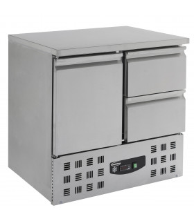 Desserte table réfrigérée 1 porte 2 tiroirs AAS901-2D