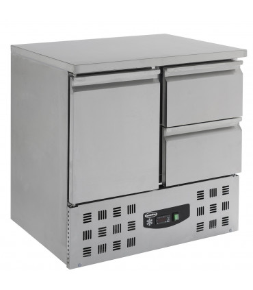 Table desserte réfrigérée inox 1 porte 2 tiroirs. 7950.0108 Combisteel Table desserte réfrigérée inox 1 porte 2 tiroirs. 7950.0108 Combisteel