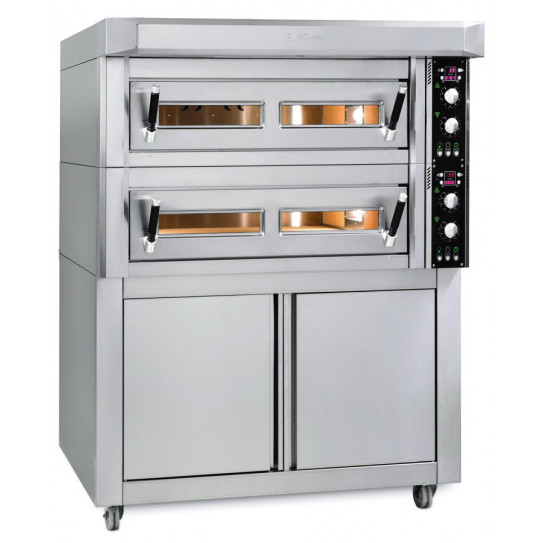 Four pizza électrique Black Line Allegro Large 2 x 6 pizzas - IGF FORNITALIA BL2 105/70 - BL-105/70 - AL10570 Four pizza électrique Black Line Allegro Large 2 x 6 pizzas - IGF FORNITALIA BL2 105/70 - BL-105/70 - AL10570