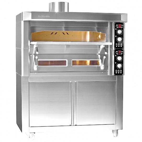 Four pizza électrique Black Line Allegro Large 2 x 6 pizzas - IGF FORNITALIA BL2 105/70 - BL1-105/70 - AL10570