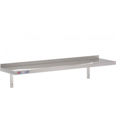 Etagère murale inox 800x300 mm 1 niveau 2 consoles Etagère murale inox 800x300 mm 1 niveau 2 consoles