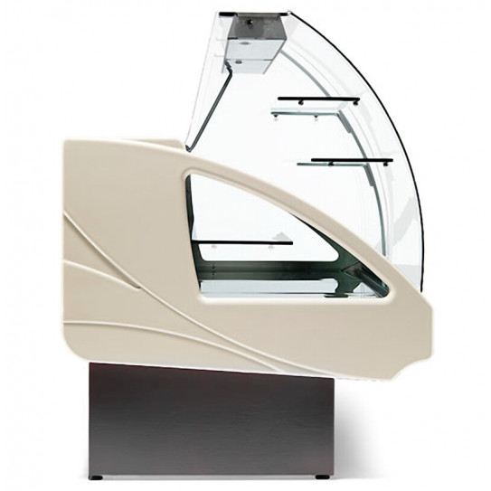 Vue de profil comptoir vitrine réfrigérée chargement à tiroirs - UT29/A4 DIAMOND