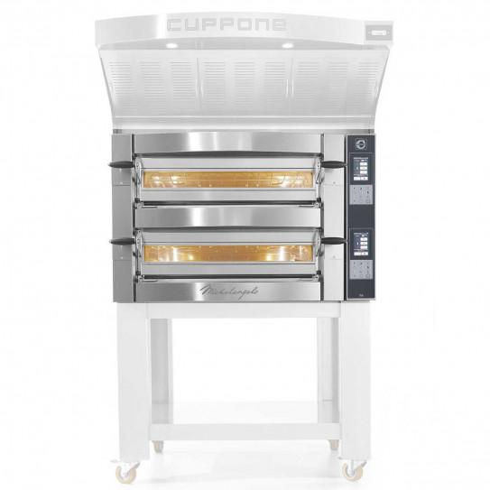 Four pizza électrique Michelangelo ML635L/2-TS Cuppone + Options Support et Hotte