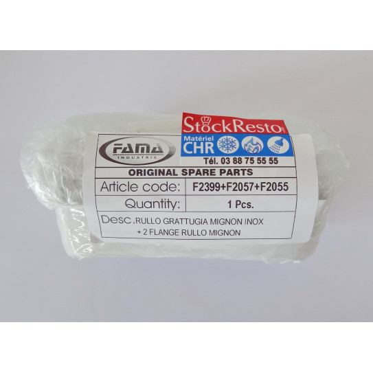 Rouleau inox râpe MRIM F2399 + F2057 + F2055 pour gratuggia Mignon