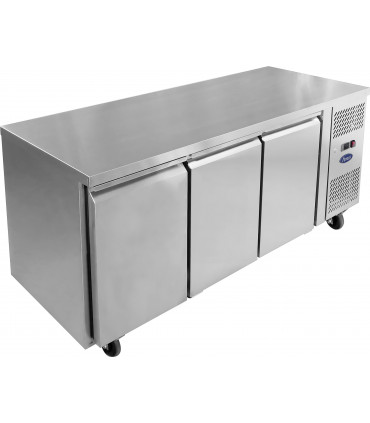 Desserte GN1/1 réfrigérée 3 portes Froid positif ventilé Tropicalisé Gastronorm EPF3432 Atosa Desserte GN1/1 réfrigérée 3 portes Froid positif ventilé Tropicalisé Gastronorm EPF3432 Atosa