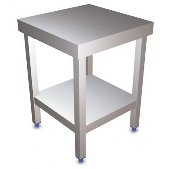 Table inox 600x600 centrale AISI304 + 1 sous tablette BUD-DCTCE66 L2G THATS66