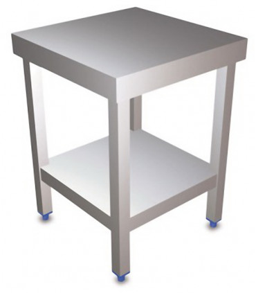 Table inox 600x600 centrale AISI304 + 1 sous tablette BUD-DCTCE66 L2G THATS66 Table inox 600x600 centrale AISI304 + 1 sous tablette BUD-DCTCE66 L2G THATS66
