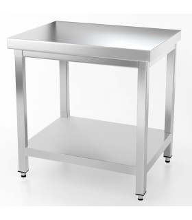 Table inox 1000x700 centrale AISI304 + 1 sous tablette BUD-DCTCE107 L2G THATS107