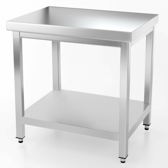 Table inox 1000x700 centrale AISI304 + 1 sous tablette BUD-DCTCE107 L2G THATS107