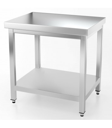 Table inox 1000x700 centrale AISI304 + 1 sous tablette BUD-DCTCE107 L2G THATS107 Table inox 1000x700 centrale AISI304 + 1 sous tablette BUD-DCTCE107 L2G THATS107