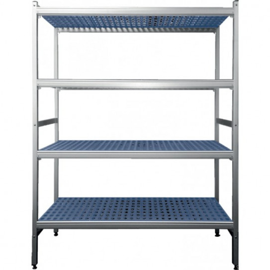 Étagère rayonnage chambre froide 4 niveaux L812 x P465 x H1700 mm 7954N465C