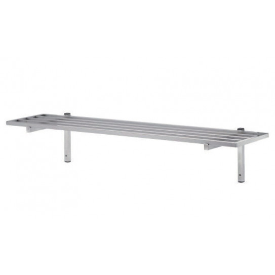 Étagère murale tubulaire inox ajourée 1200x400mm BUD-ETTU124 L2G