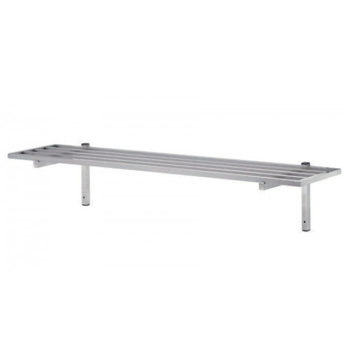 Étagère murale tubulaire inox 1200x400mm BUD-ETTU124 L2G