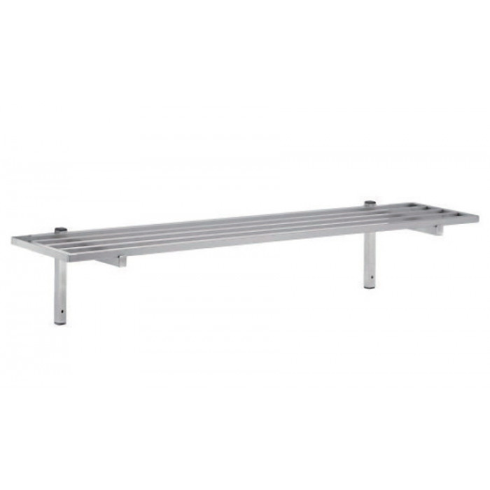 Étagère murale tubulaire inox 1200x400mm BUD-ETTU124 L2G