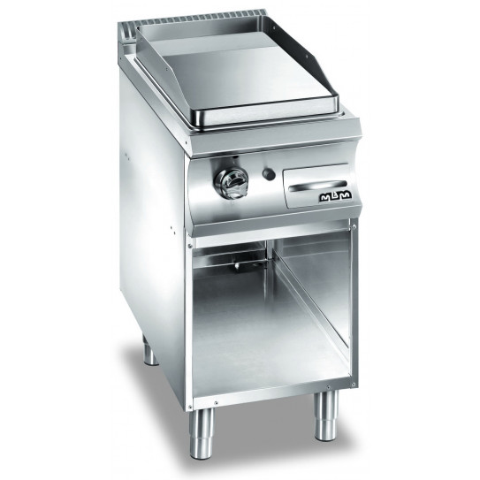 Plaque grillade gaz lisse chromée sur baie libre 40x70x85 cm - GFTA477LC MBM