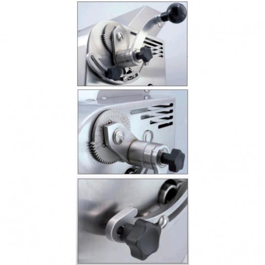 Détail levier de réglage Super Dérouleuse machine à pâtes fraîches IGF 3200/LM42