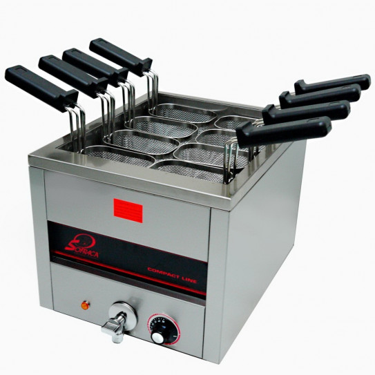 Cuiseur pâtes professionnel électrique 15L - 8 paniers GN1/8 - SOFRACA 21242 - 21202+PAN04