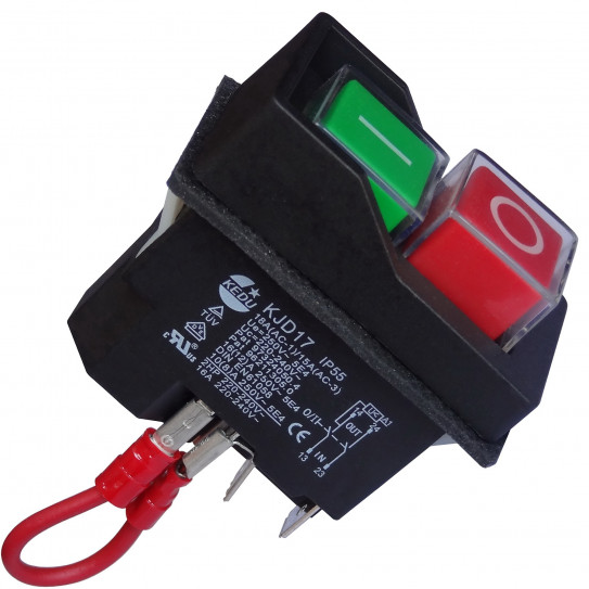 Interrupteur générale KJD17 KEDU pour façonneuse pizza IGF 2300/M40 et 2300/M30 - 2300/M30Z03 et 2300/B40Z06