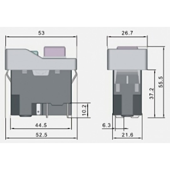 Dim Interrupteur générale pour façonneuse pizza IGF 2300/M40 et 2300/M30
