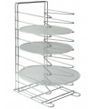 Rack Pizza Pan Ø 38 to Ø 50 cm max 10 Slot AC-PRO